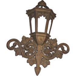 Ornate Brass Wall Sconce Lantern