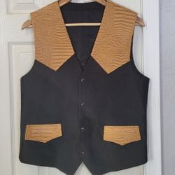 Western Cowboy Vest Chaleco Vaquero 