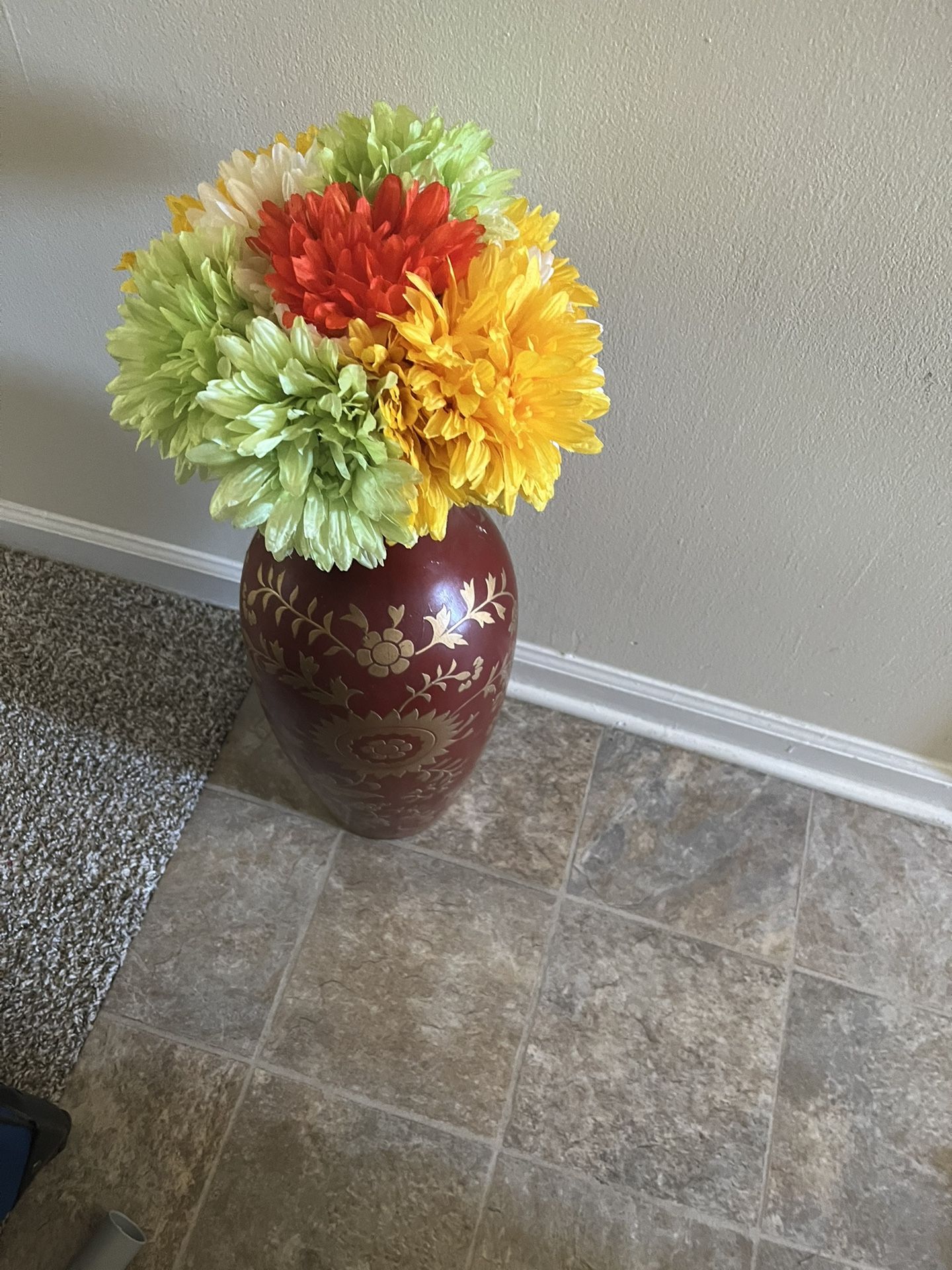 Colorful Flowers With Case