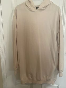 PrettyLittleThing Women’s Oversized Cream Hoodie Sweater