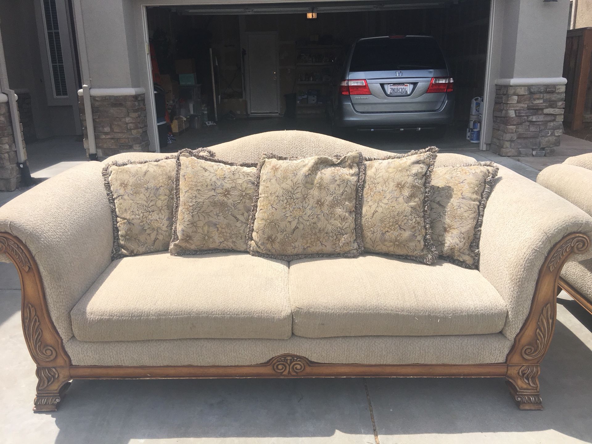 Free sofa and love seat