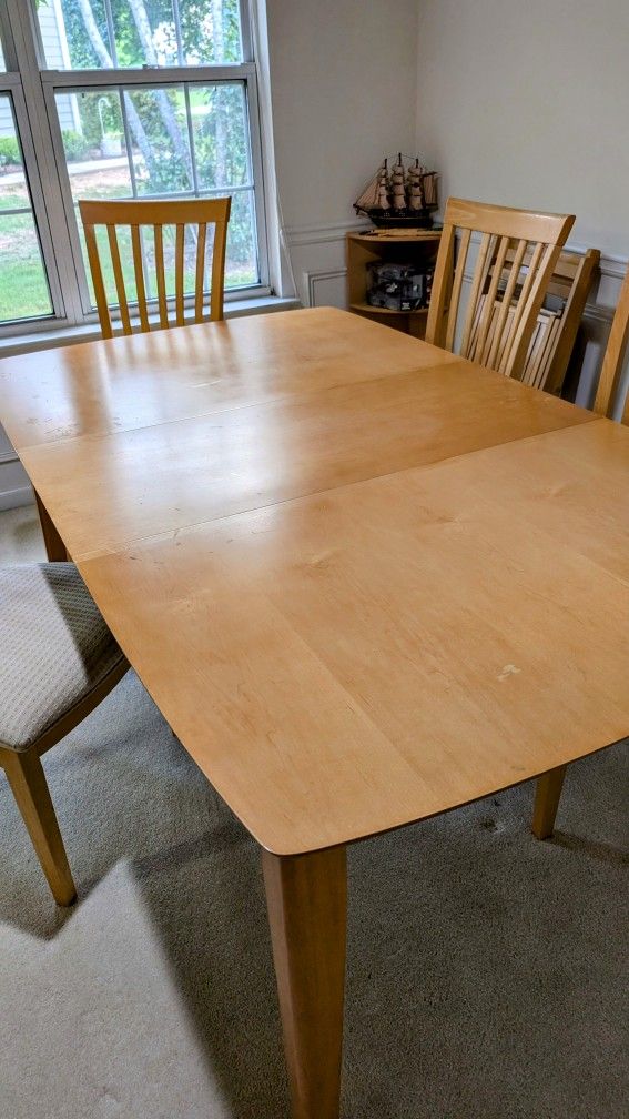 Dinner Table And Four Chairs.