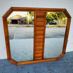 Vintage Wood Mirror