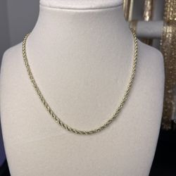 16” Gold Filled 2.5mm Rope Chain