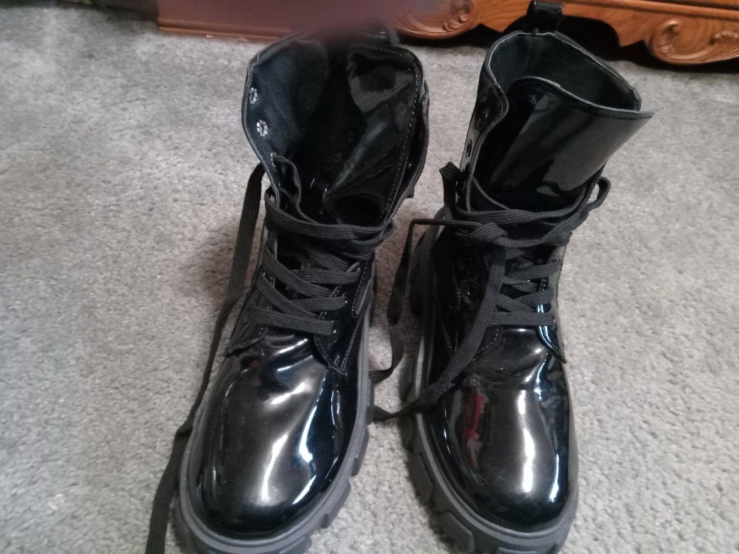 Brand New Biker/combat Boot