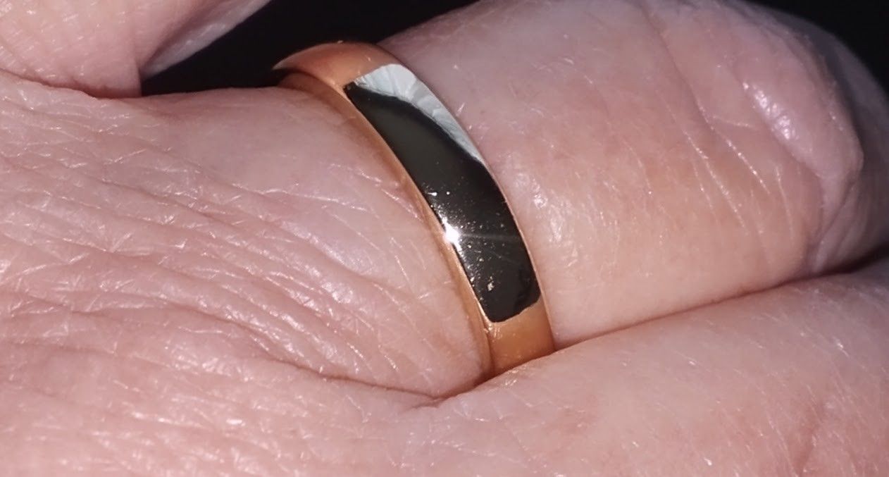 New Elegant Women's Yellow Gold Plated Wedding Band Sz 7 Cash