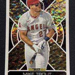 Mike Trout 2025 Topps Black Gold BG-1 Angels Insert Holo SP 
