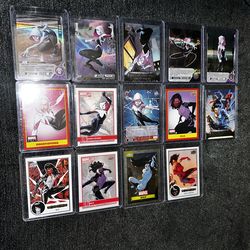 Marvel spider Gwen cards