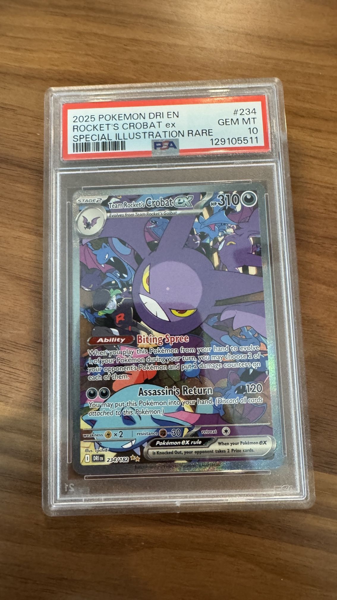 Pokemon Card Crobat Destined Rivals PSA 10