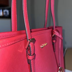 Michael Kors Jet set travel large saffiano leather tote bag