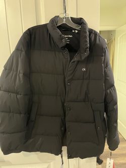 New Calvin Klein blk puffer jacket medium
