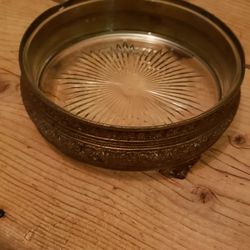 Brass &  Glass Bowl 