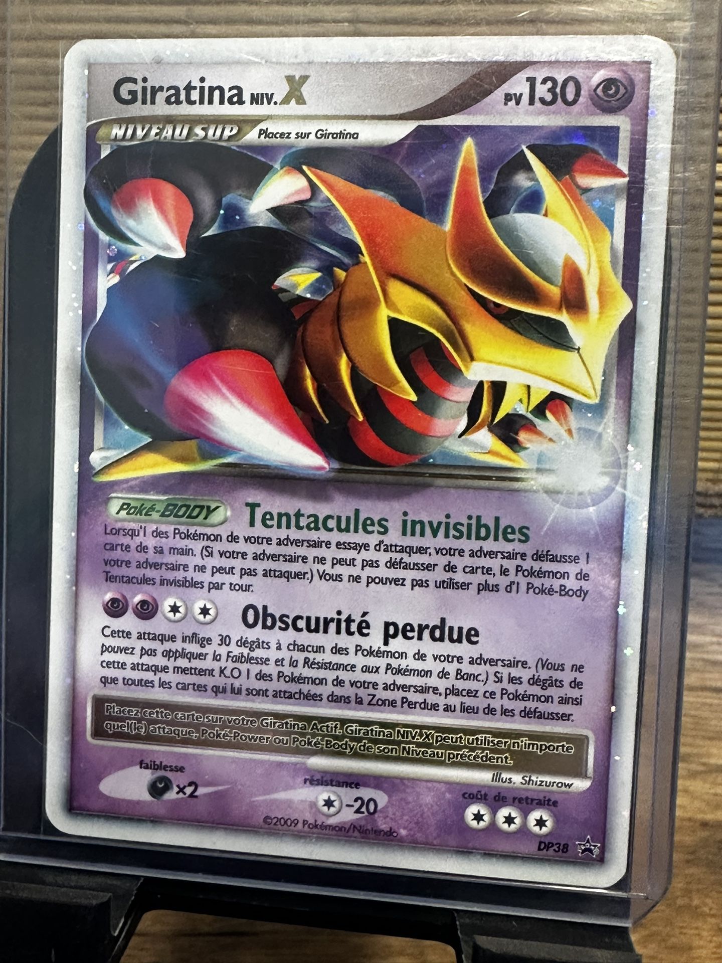 Giratina LV.X  Black STAR PROMO DP38 (French ) NM+