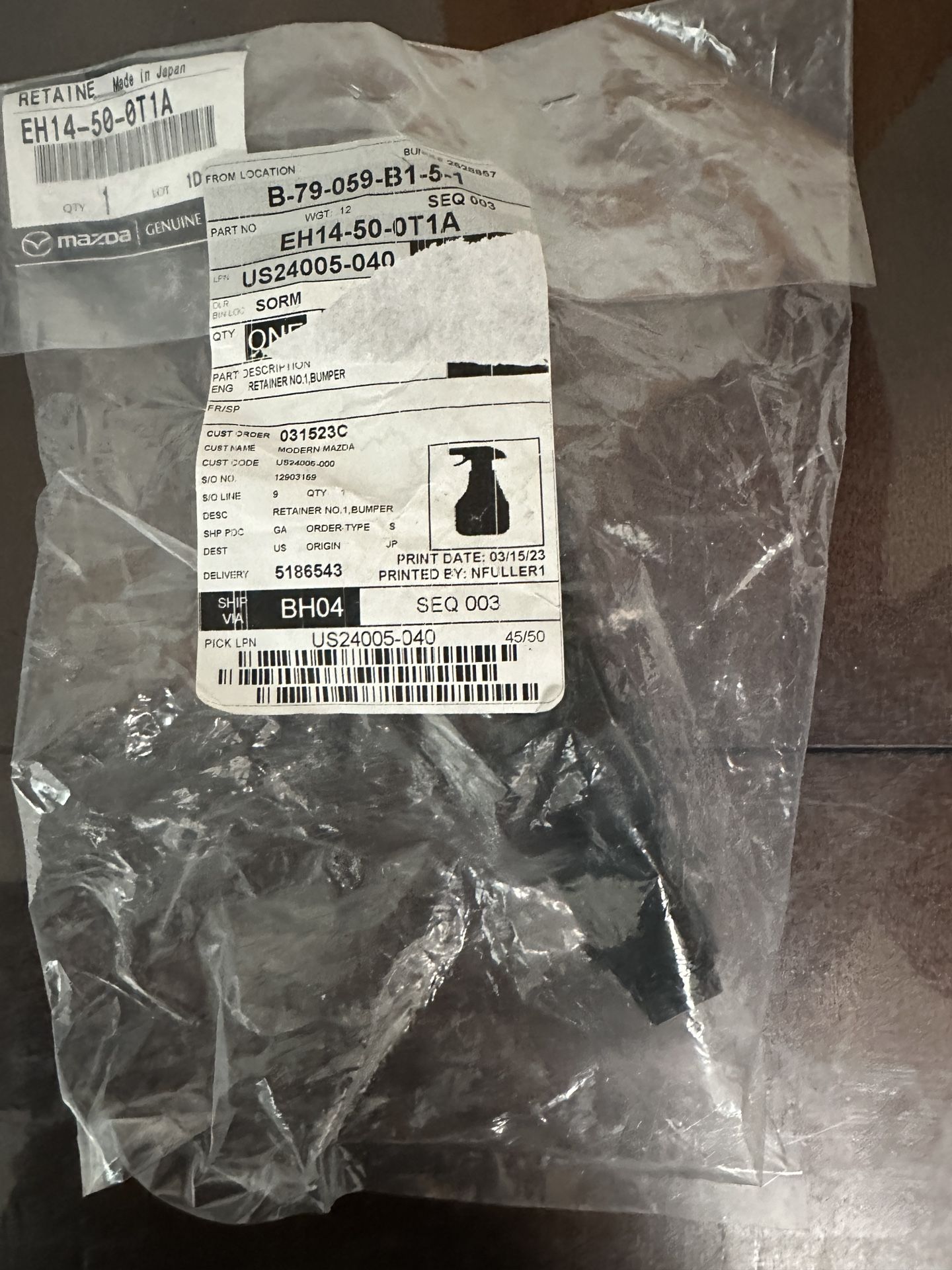 Mazda Cx-7 Bumper Retainer Front Passengerside Free