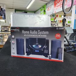Home Audio Stereo System With Speakers MP3 CD PLAYER AM FM RADIO MORE