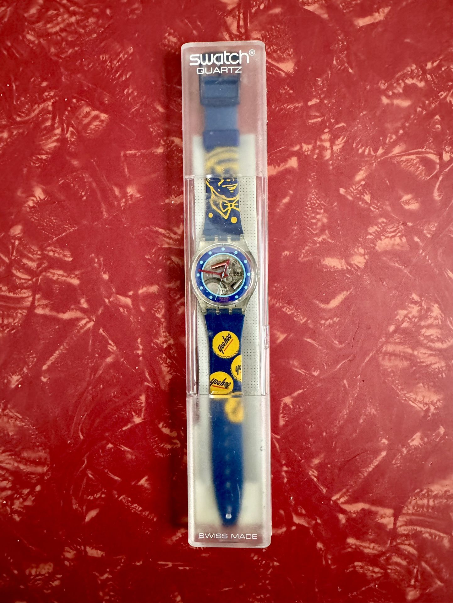 NEW IN PACKAGE — Vintage Yoo Hoo Swatch Quartz Watch