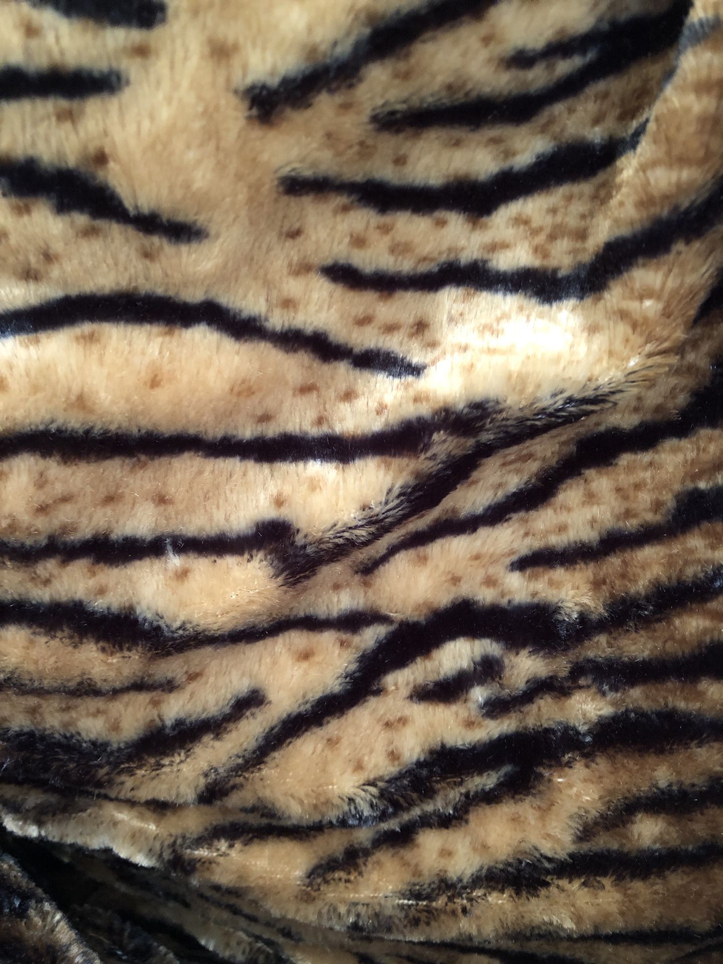 Soft Fuzzy Tiger Queen Size Blanket