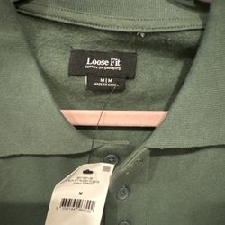 Cotton On Rugby Fleece (Forest Green, M) – New w/ Tag