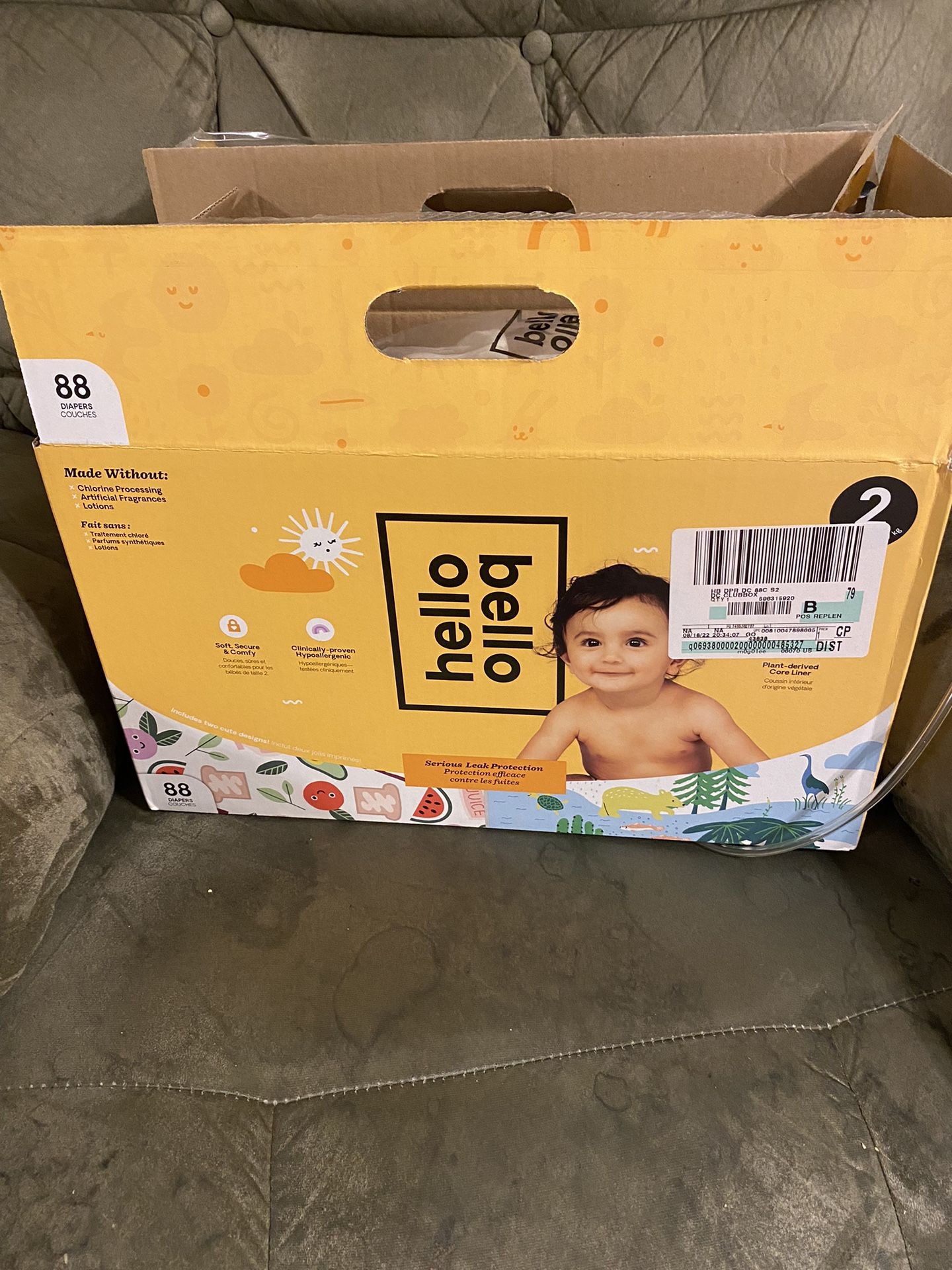 59 Size 2 hello Bello diapers 