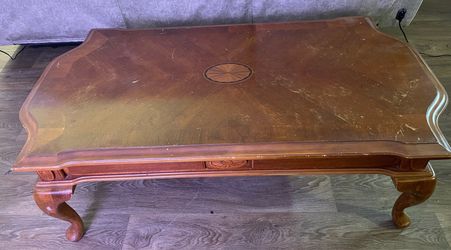 Vintage wooden coffee table