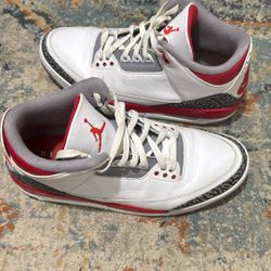 Jordan 3 Fire Red Size [ Size 12 ] – OG Box – Worn