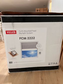 Vexux Skylight 24in, NEW FCM-2222 Curb Mount Skylight + (2) ECL 2246 Flashing Kits