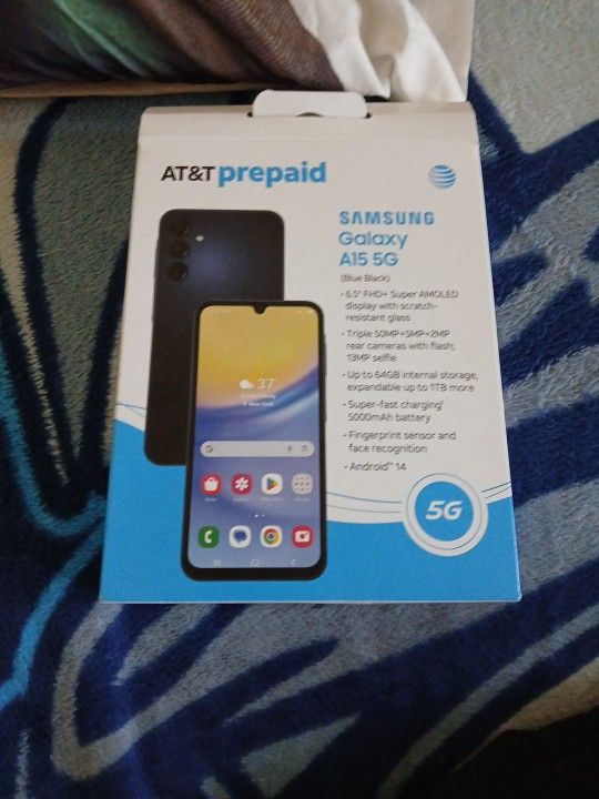 Samsung Galaxy A15 5G AT&T Perpaid This Phone Is Going To Get Unlocked 2 Months It's Come Case And Screen Protector Selling As Is Thank You 