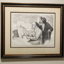 Shalom by Emanuel Schary Black & White Lithograph Limited Edition Signes and numbered 173/180
