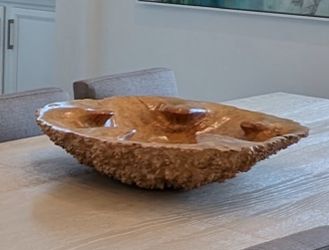 Large Dining Decorative Wood Tree Bowl Beautiful Deisgn