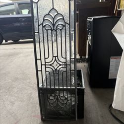 Antique Beveled Glass Door Panels