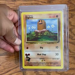 1995 Vintage Diglett Pokemon Card