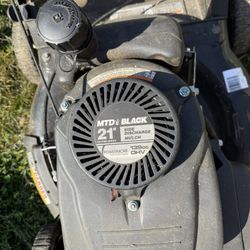 MTD Black 21in Walk Behind Lawnmower