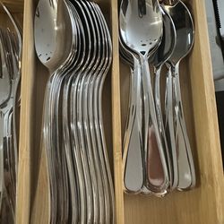 Mikasa Stainless Steel Silverwear plus Serving Utensils