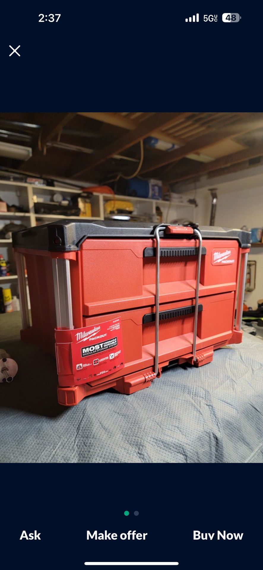 Milwaukee Packout (2Drawer) USED for Sale in Dallas, TX OfferUp