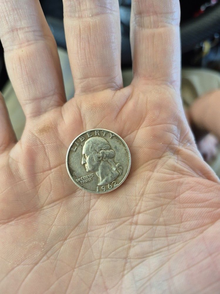 Circulated Silver 1962 Washington Quarter