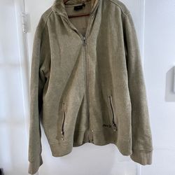 Hurley Bomber Type Jacket With Faux Fur Collar