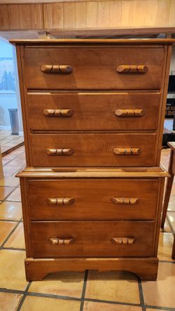 Real Wood Drawers Nightstand Dresser