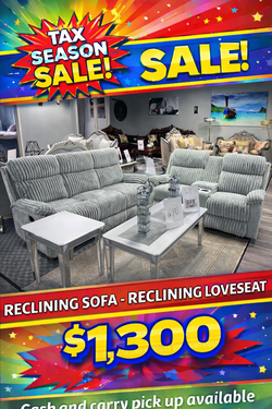 Tax season sale sofa and loveseat reclining  $1,300