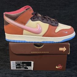 NIKE DUNK MID SOCIAL STATUS CHOCOLATE MILK SIZE 9 MENS 