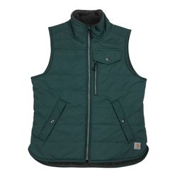 Carhartt Reversible Sherpa Utility Vest Womens Small S Green Jacket Zip