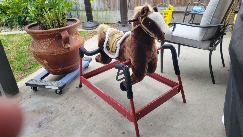 Qaba Kids Spring Rocking Horse Ride-on