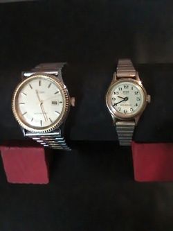 vintage Acqua quartz water resistance men's and women's 1960s watches