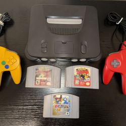 Nintendo 64 Pokemon Bundle + 2 Controllers 