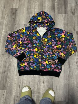 A Bathing Ape Baby Milo Camo Full Zip Hoodie Size XL