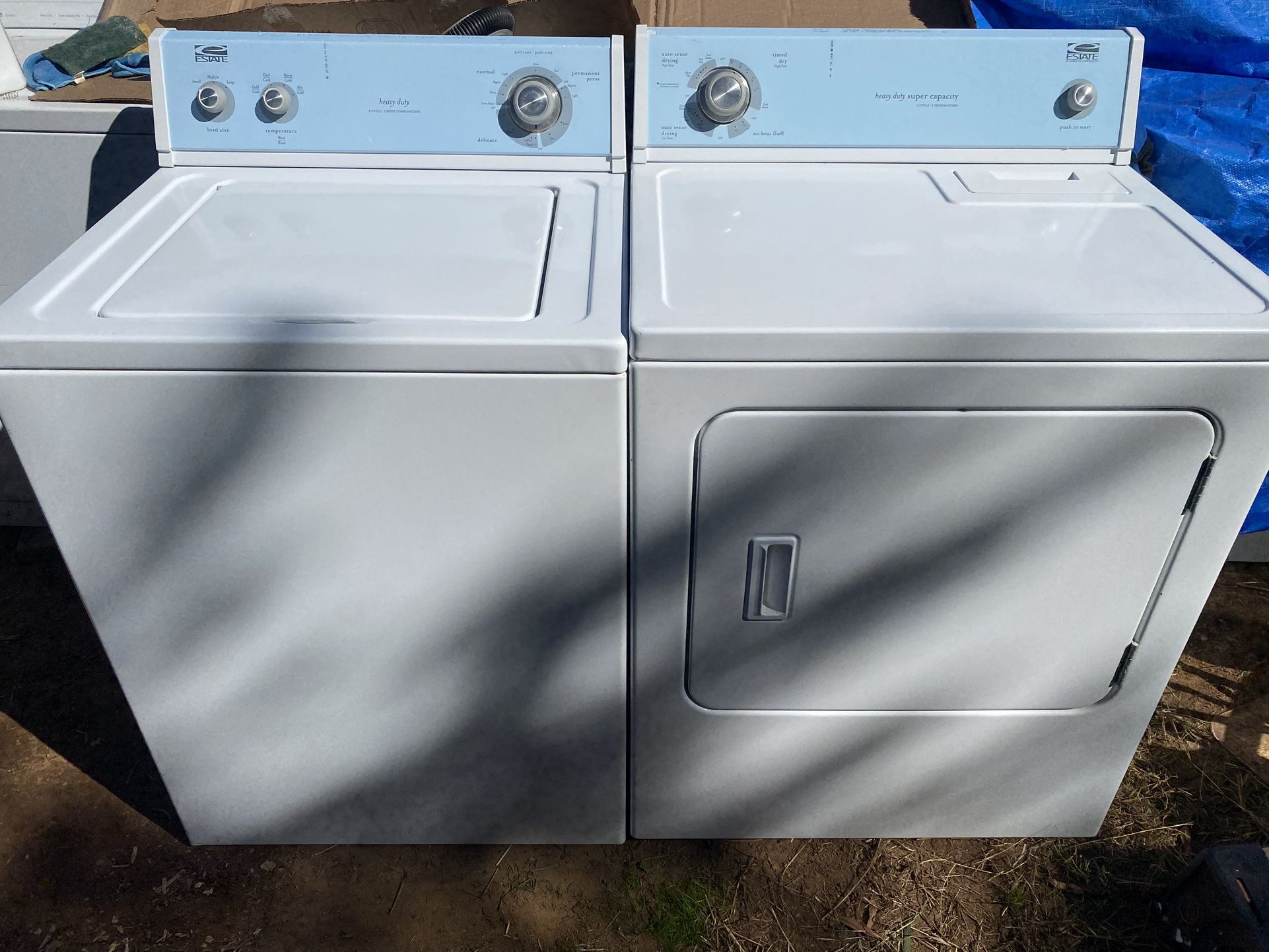 Estate large washer and dryer works excellent no issues $269.30 day warranty