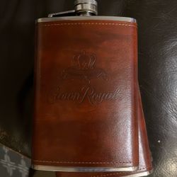 Leather Flasks Crown royal 