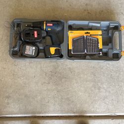 Ryobi Cordless Drill With Drill Bits