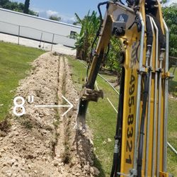 Bobcat and Excavator 
