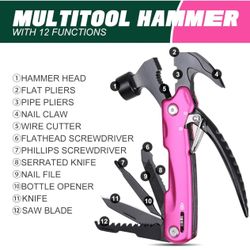 Pink Hammer Multitool. 