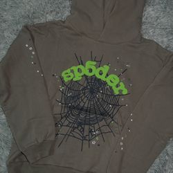 Slate grey Sp5der hoodie